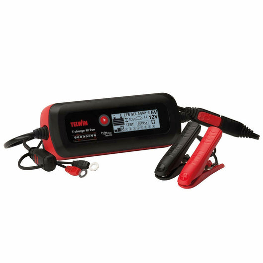 Caricabatterie Mantenitore Tester Batterie 6/12V Telwin T-Charge 12 EVO con LCD