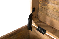 Cassapanca in legno di mango dipinta a mano multicolore