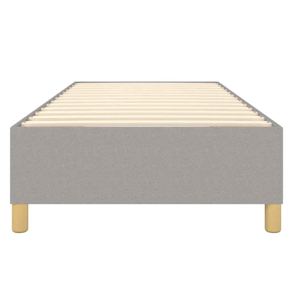 Struttura Letto a Rete a Molle-Giroletto Grigio Chiaro 90x200 cm Tessuto 414788