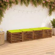 Cuscini per Sedia in 4 Pezzi SOEST 4 pz 100% Poliestere 944512