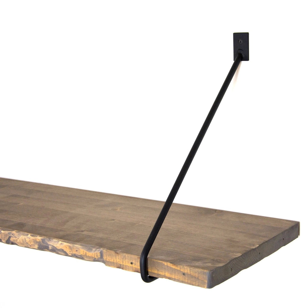 Dovadola, Mensola un Ripiano, 60x14x20h cm Marrone Naturale