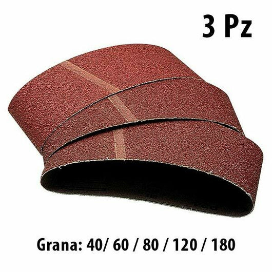 Nastri Tela Abrasivi per Levigatrice a Nastro 75 x 533 Grana Wolfcraft Grana: 180