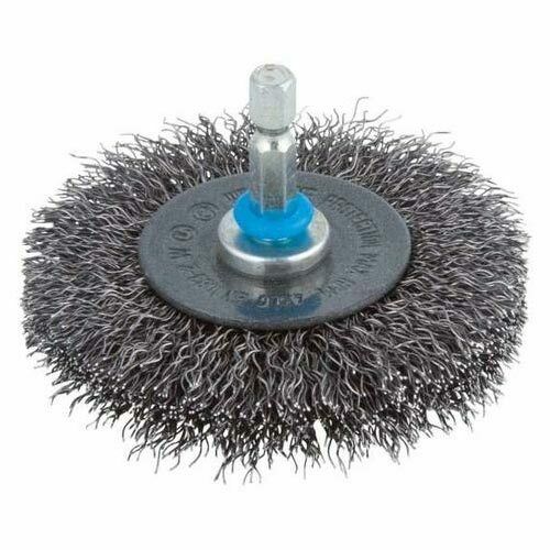 Spazzola Metallica Circolare per Trapano in Acciaio Disco Ruggine Wolfcraft Diametro: 75 mm