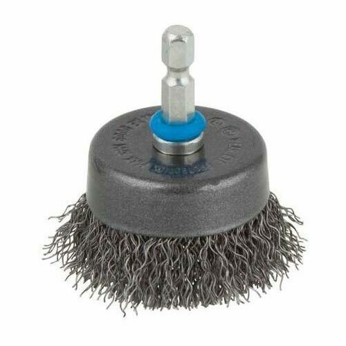 Spazzola Metallica a Tazza per Trapano Codolo Esagonale Ruggine Wolfcraft Diametro: 50 mm