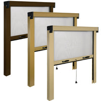 Zanzariera a rullo avvolgibile verticale per finestra Alluminio Riducibile IRS Misure: 100 X 160 , Colore: Bianco