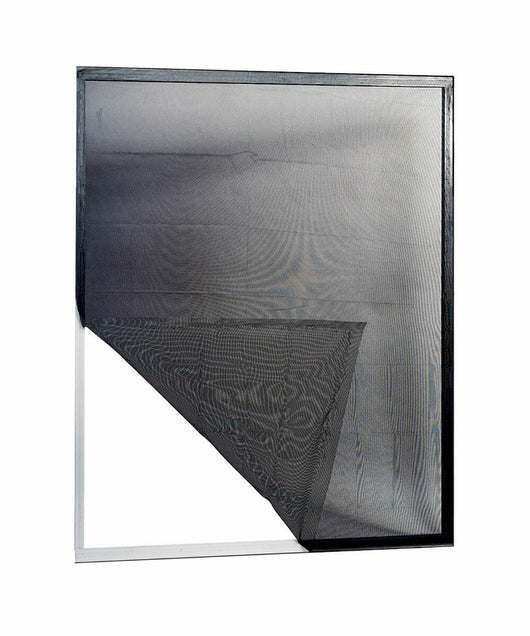 Zanzariera a Strappo Adesiva Misure Riducibili Bianca Nera Grigia Dimensione: 130 x 150, Colore Zanzariera: Nero