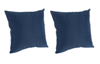 Fodera Cuscino da Esterno Set 2 Pz Copricuscino Federa 45x45 60x60 Bizzotto Larghezza: 60 x 60 cm, Colore: Blu