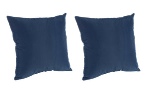 Fodera Cuscino da Esterno Set 2 Pz Copricuscino Federa 45x45 60x60 Bizzotto Larghezza: 60 x 60 cm, Colore: Blu