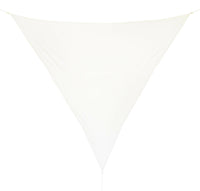 Tenda Ombreggiante Triangolare Vela Parasole Giardino Telo Ombra Sole Poliestere Dimensione: 3,6 x 3,6 Mt, Colore: Naturale