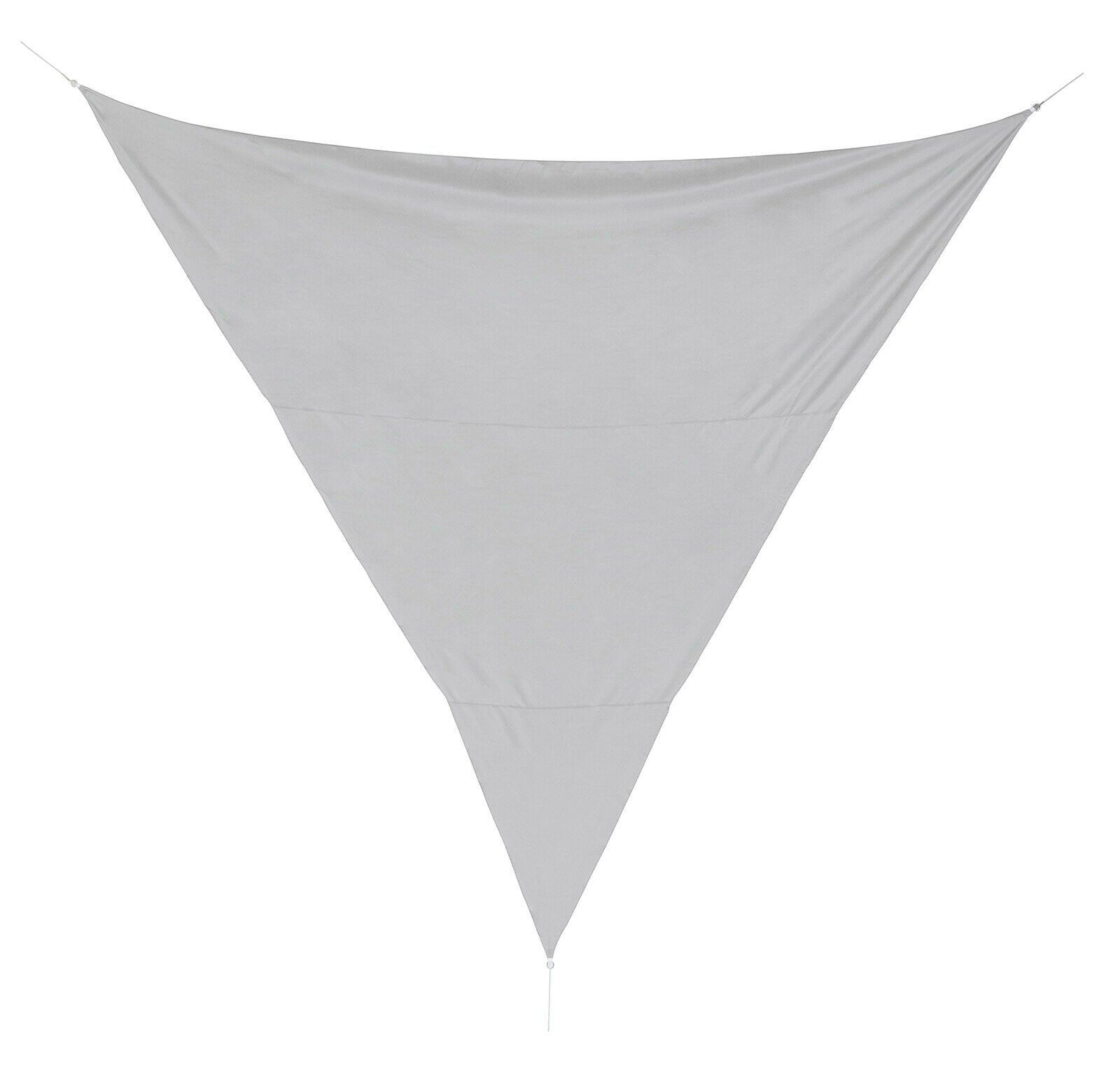 Tenda Ombreggiante Triangolare Vela Parasole Giardino Telo Ombra Sole Poliestere Colore: Grigio, Dimensione: 5 x 5 Mt