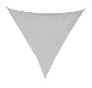 Tenda Ombreggiante Triangolare Vela Parasole Giardino Telo Ombra Sole Poliestere Colore: Grigio, Dimensione: 5 x 5 Mt