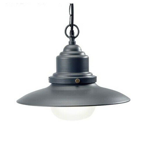 Lampada Sospensione Esterno Sospesa Acciaio Illuminazione Vintage Fisher Sovil Colore: Grigio antracite