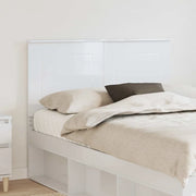 Testiera-Testata-Testiera Decorativa Bianco Lucido 135 cm Legno multistrato 595518