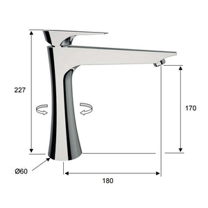 Miscelatore lavello con canna girevole - serie diva