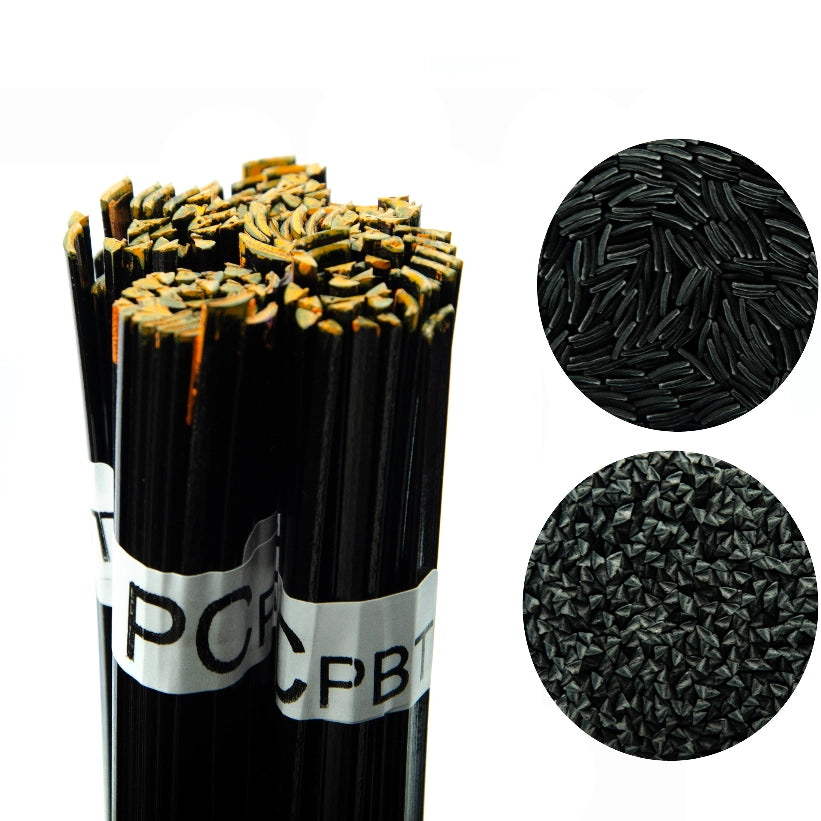 Kit di Saldatura Plastica Rosfix – 5 Tipi di Fili 500g | Granulato Puro, Nero | Per Auto, Moto, Elettrodomestici