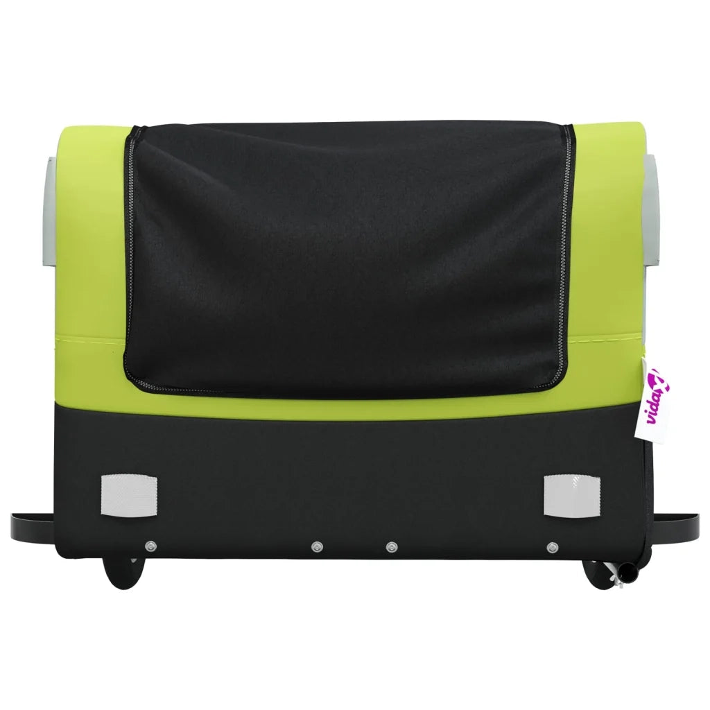 Rimorchio da Bici Nero e Verde 45 kg in Ferro CFW3047604