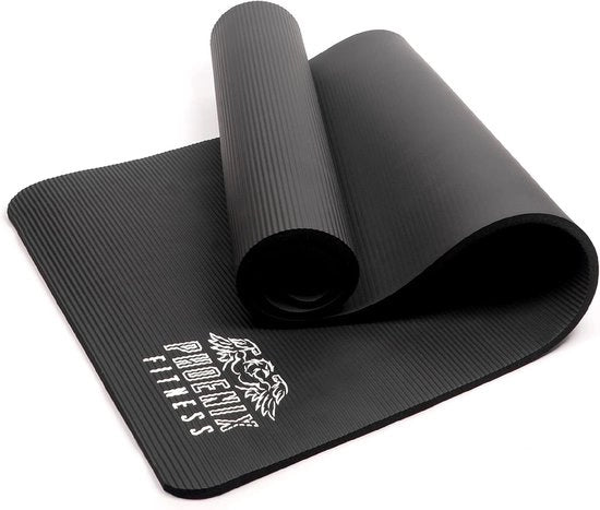 Mat Yogacentro Antislip 15mm - Ideale per HIIT, Pilates e Allenamento | Pavimento Multifunzionale con Cinturino di Trasporto