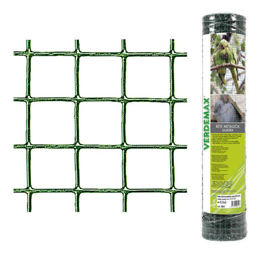 Rete Metallica Plastificata in Rotolo 1-5m Maglia quadra Voliere Gabbie Conigli