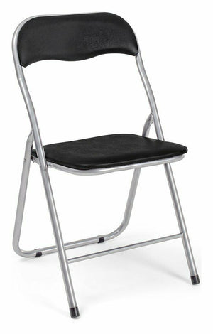 Sedie Pieghevoli Imbottite Struttura in Metallo Sedia colorata Bizzotto Set Joy Colore Sedie: Nere, Set: 6 Sedie