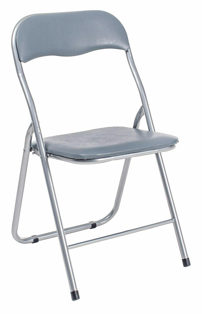 Sedie Pieghevoli Imbottite Struttura in Metallo Sedia colorata Bizzotto Set Joy Colore Sedie: Grigie, Set: 6 Sedie