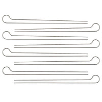 Spiedini barbecue acciaio Set Utensili Weber 8pz Doppia Punta Spiedo Arrosticini