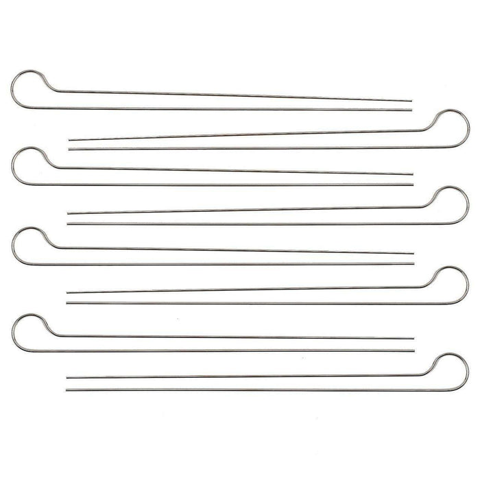 Spiedini barbecue acciaio Set Utensili Weber 8pz Doppia Punta Spiedo Arrosticini