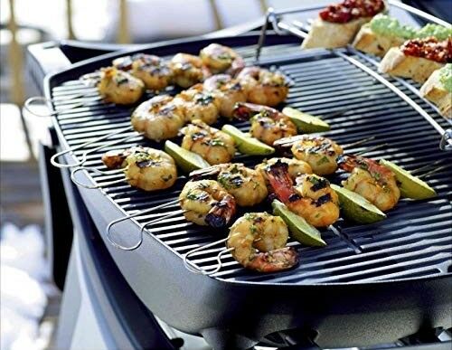 Spiedini barbecue acciaio Set Utensili Weber 8pz Doppia Punta Spiedo Arrosticini