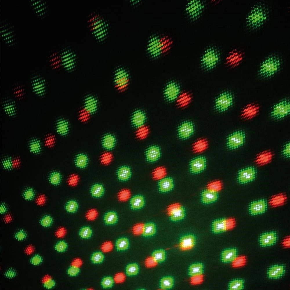 Trade Shop - Proiettore Laser Pattern Puntini Colori Rosso E Verde Uso Interno Distanza 5 Mt -