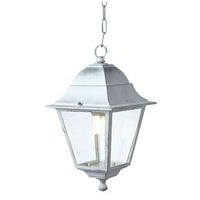 Lanterna a Sospensione Applique Esterno Lampada Bianca Illuminazione Old Sovil Colore: Bianco Argento