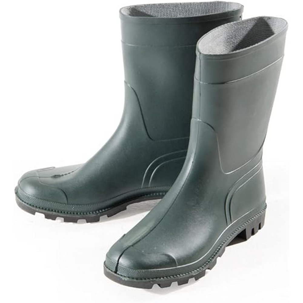 Stivali Tronchetto in PVC Verde con Suola Carrarmato Numero: 45