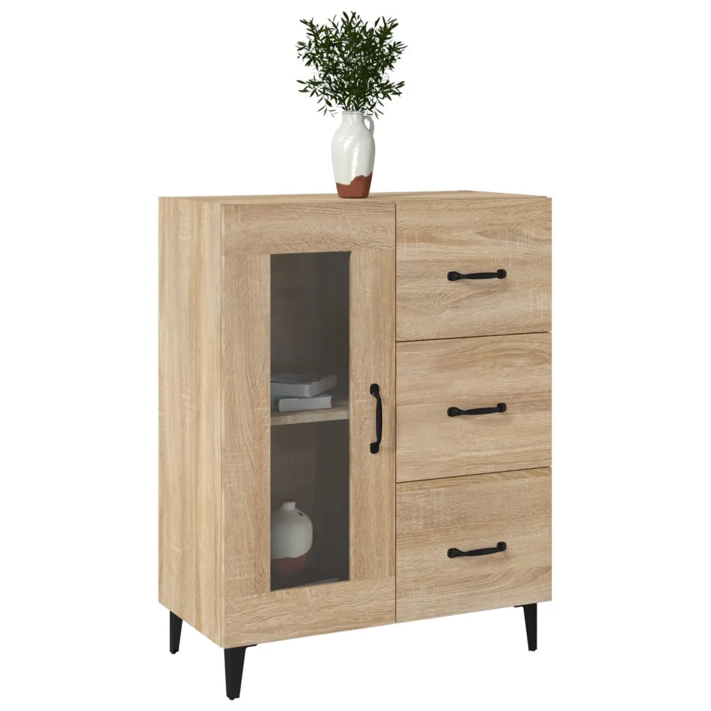 Credenza Rovere Sonoma 69,5x34x90 cm in Legno Multistrato 812216