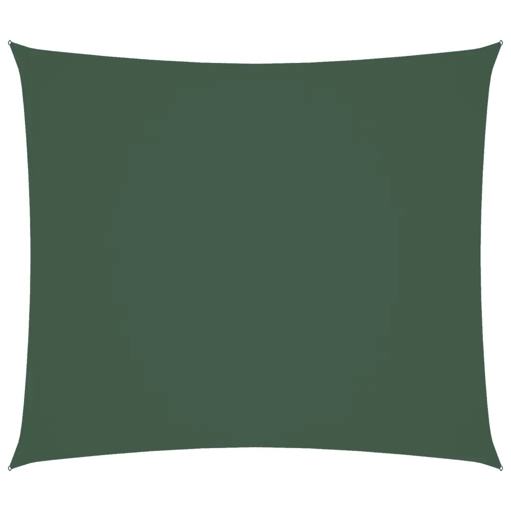 Parasole a Vela Oxford Rettangolare 2x2,5 m Verde Scuro 135474