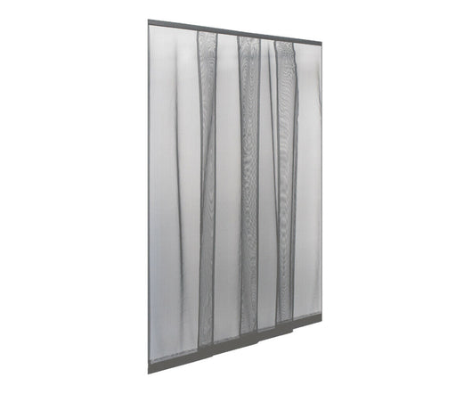 Tenda Zanzariera Pannelli per Porta Finestra Strappo Riducibile Strisce Zanzare Colore: Grigio