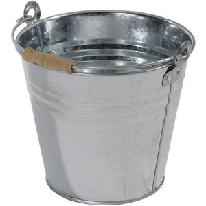 Secchio Zincato con Manico in Legno Formato: 8 Lt