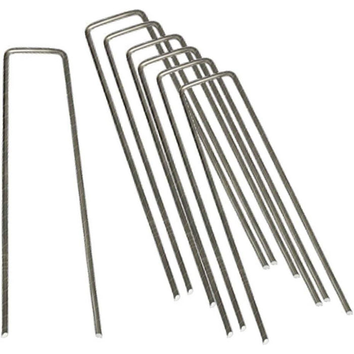 Picchetti di Fissaggio Zincati per Prato Teli Pacciamatura Formato: 20 Pz