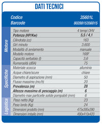 Motopompa a Scoppio Hyundai pompa Autoadescante Acque chiare Prevalenza 36M