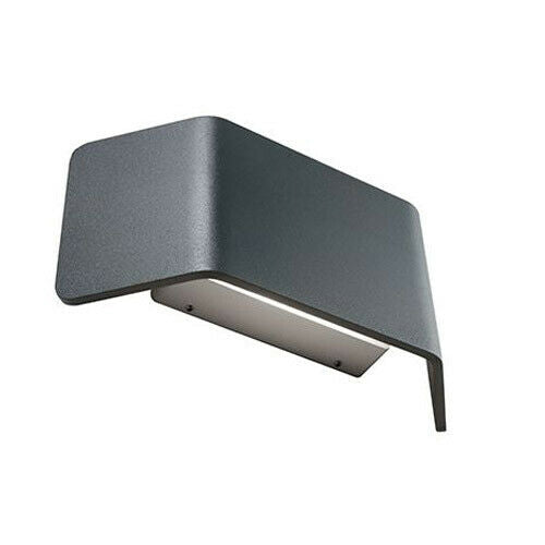 Applique Lampada Esterno Plafoniera Led Parete Illuminazione 9W 4000k Flap Sovil Colore: Grigio