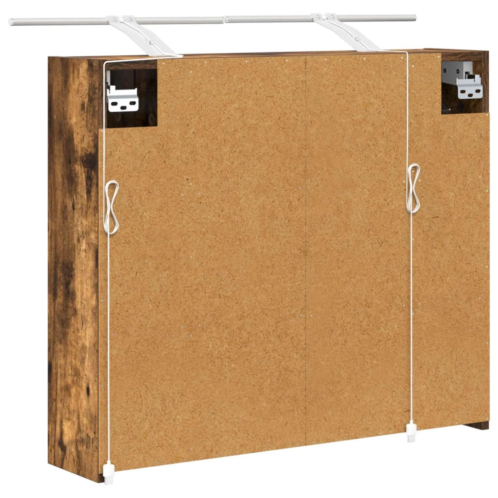 Mobiletto per specchio da Bagno | Armadio da bagno Rovere fum¨¦ 73,5 x 16 x 62,5 cm