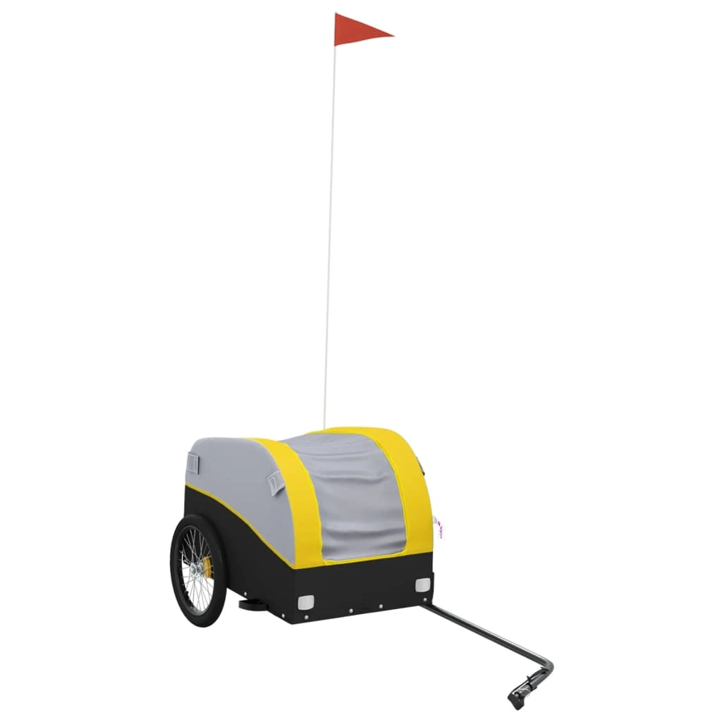 Rimorchio da Bici Nero e Giallo 30 kg in Ferrocod mxl 108642