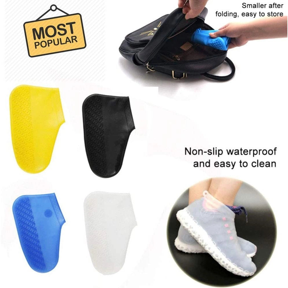 Trade Shop - Copri Scarpe Impermeabile In Silicone Antiscivolo Copriscarpe Lavabili Copertura -    L