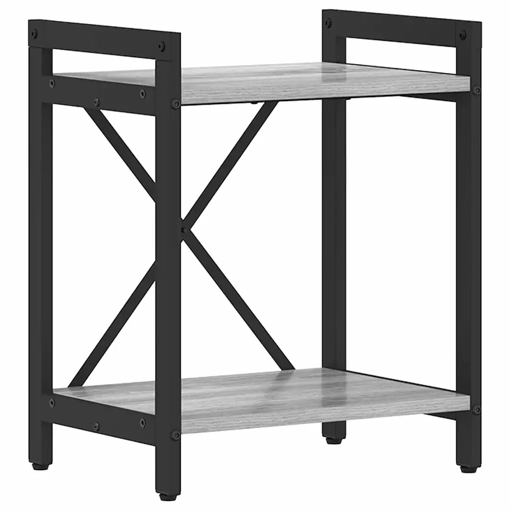 Libreria-Scaffale per Libri-Mobile di Stoccaggio Grigio sonoma 40 x 30 x 50 cm Legno multistrato