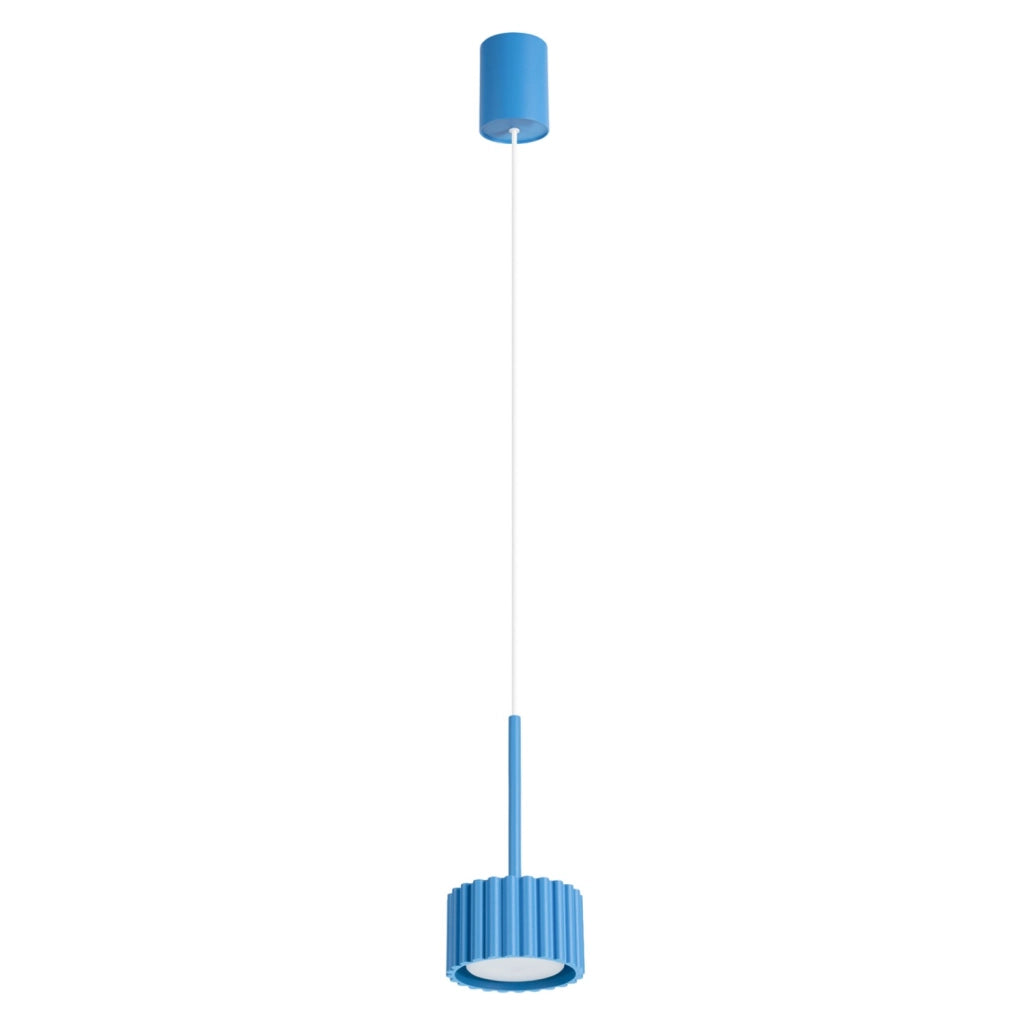 Lampada a sospensione AURA 1 azzurro Gx53