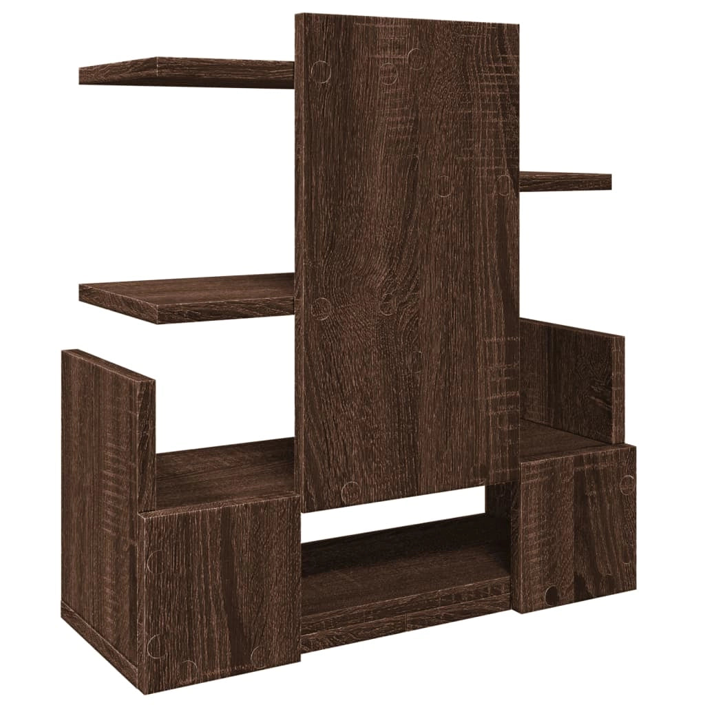 Mobiletto portaoggetti per ufficio 49 x 20 x 52,5 cm marrone 02_0043571