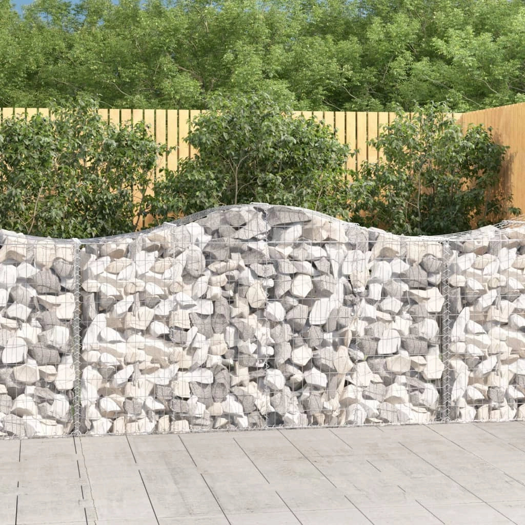 Cesti Gabbioni ad Arco 12 pz 200x50x100/120 cm Ferro Zincatocod mxl 76011