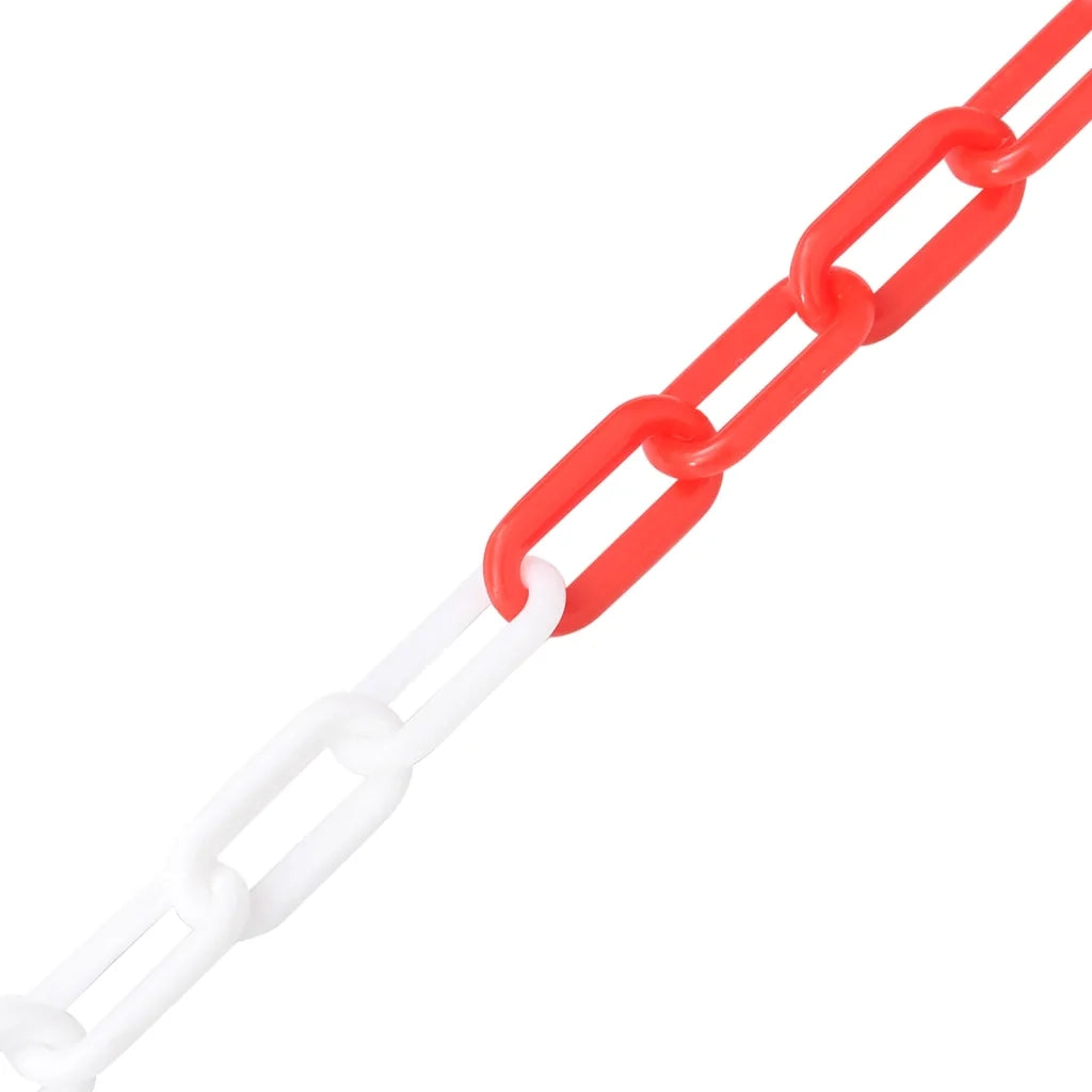 Catena Segnaletica Rossa e Bianca 30 m ?8 mm in Plastica CFW1793231