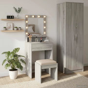Tavolo da Trucco con lo scaffale Grigio Sonoma 50 x 41 x 135 cm 865123