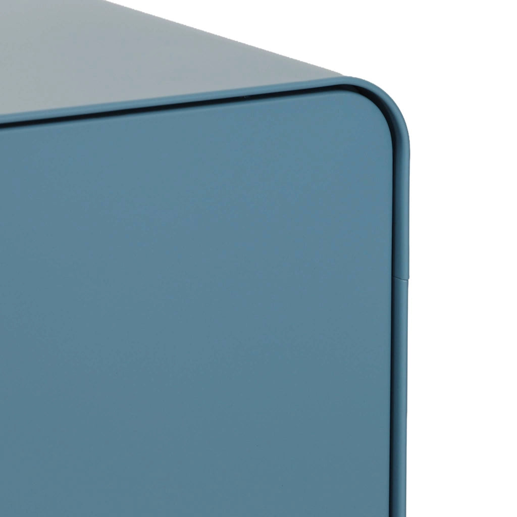 Credenza armadio metallo 2 ante, blu