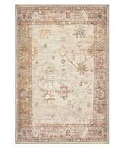 Tappeto arredo casa ZIEGLER 19 vintage beige cm.160x230 riproduzione disegno persiano classico in stile vintage. Tappeto lavabile e antiscivolo per salotto, soggiorno, camera da letto.