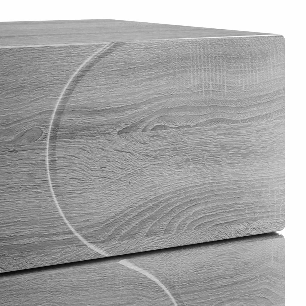 Armadio da Notte Sonoma grigio 33,5 x 34,5 x 60 cm 8011435
