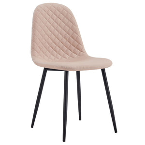 Set 4 Sedie 43x42x86 cm in Similpelle Bella Sabbia